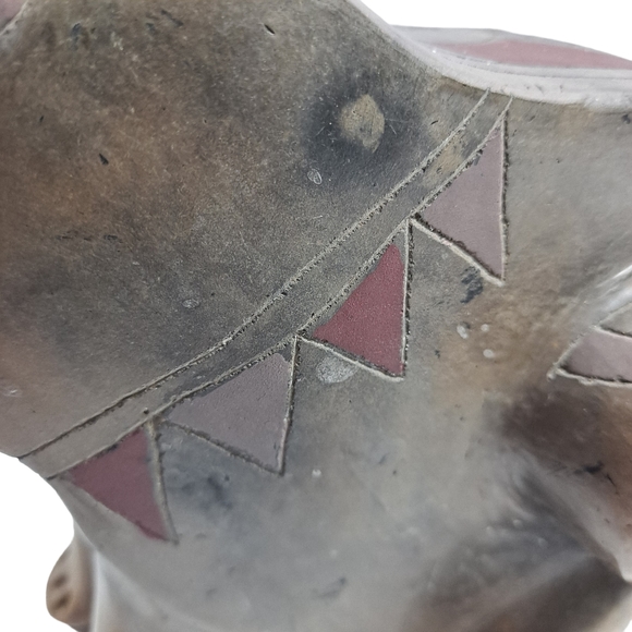 Raku (?) Pottery Sitting Frog Sculpture Figurine - Picture 11 of 12